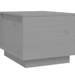VidaXL Salontafel 40x50x35 cm massief grenenhout grijs