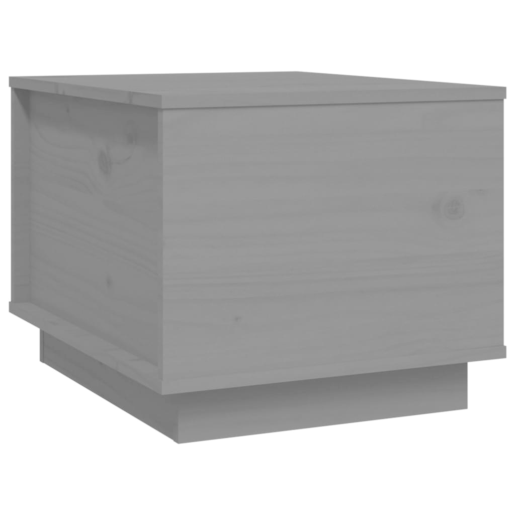 VidaXL Salontafel 40x50x35 cm massief grenenhout grijs