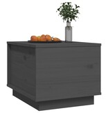 VidaXL Salontafel 40x50x35 cm massief grenenhout grijs