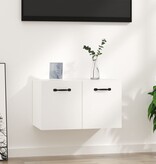 VidaXL Wandkast 80x35x36,5 cm bewerkt hout hoogglans wit