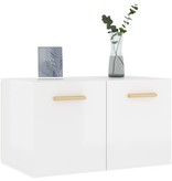 VidaXL Wandkast 60x36,5x35 cm bewerkt hout hoogglans wit