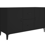 VidaXL Dressoir 100x36x60 cm bewerkt hout zwart