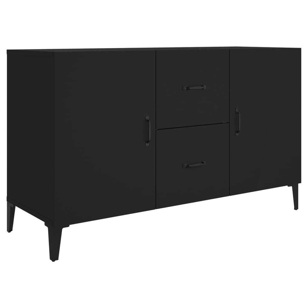 VidaXL Dressoir 100x36x60 cm bewerkt hout zwart