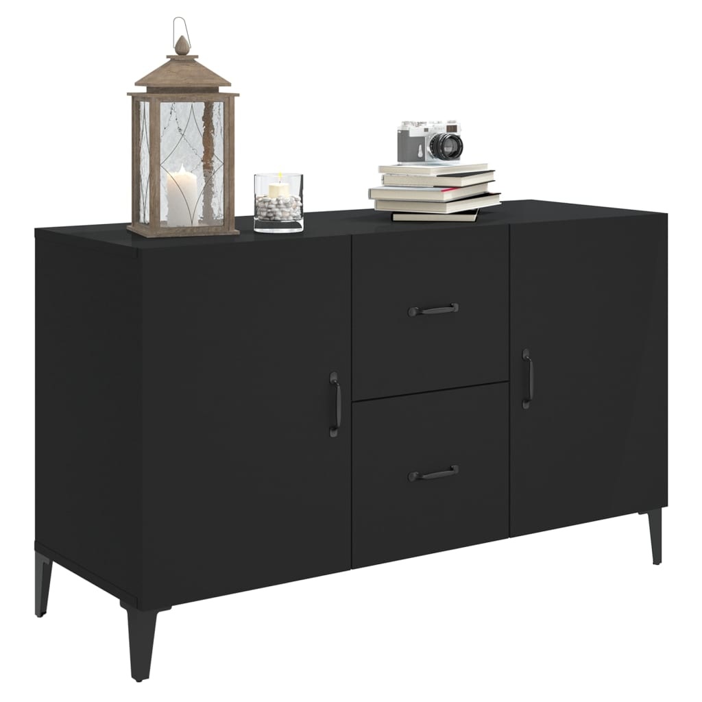 VidaXL Dressoir 100x36x60 cm bewerkt hout zwart