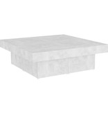VidaXL Salontafel 90x90x28 cm spaanplaat betongrijs