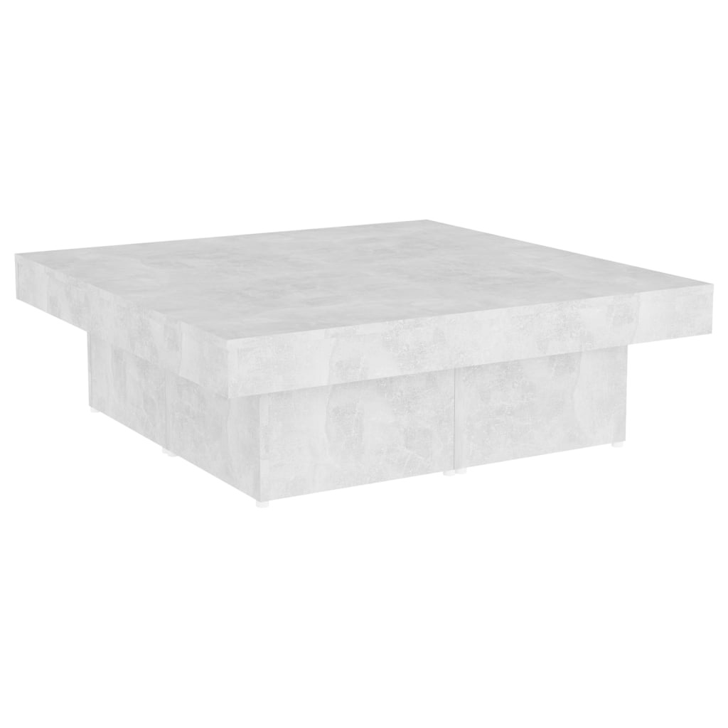 VidaXL Salontafel 90x90x28 cm spaanplaat betongrijs
