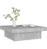 VidaXL Salontafel 90x90x28 cm spaanplaat betongrijs