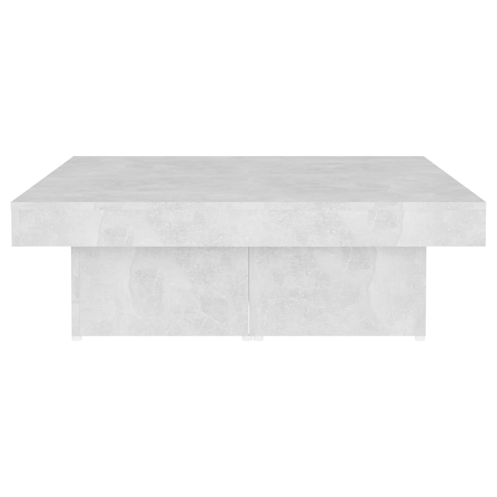 VidaXL Salontafel 90x90x28 cm spaanplaat betongrijs