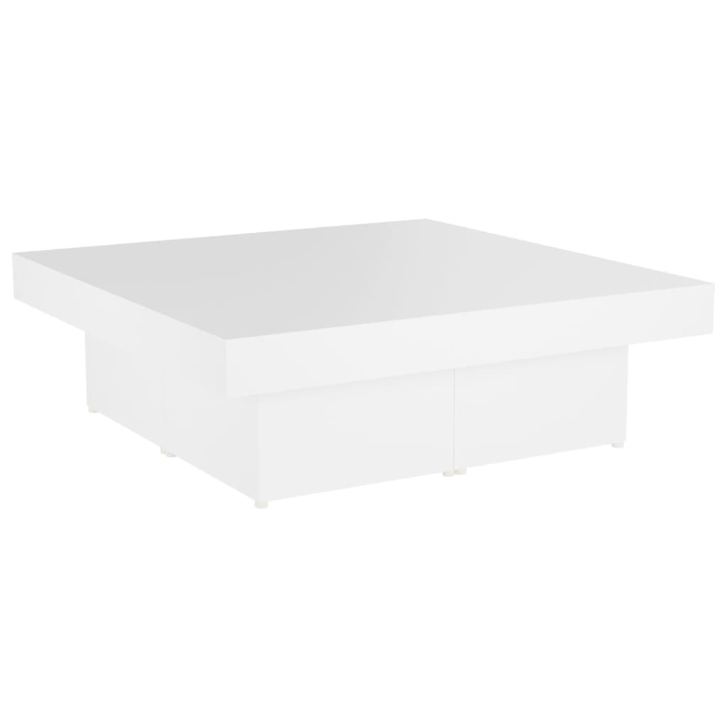 VidaXL Salontafel 90x90x28 cm spaanplaat wit