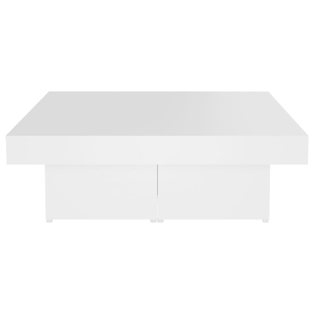 VidaXL Salontafel 90x90x28 cm spaanplaat wit