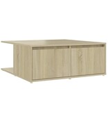 VidaXL Salontafel 80x80x31 cm spaanplaat sonoma eikenkleurig