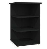 VidaXL Bijzetkast 35x35x55 cm spaanplaat zwart