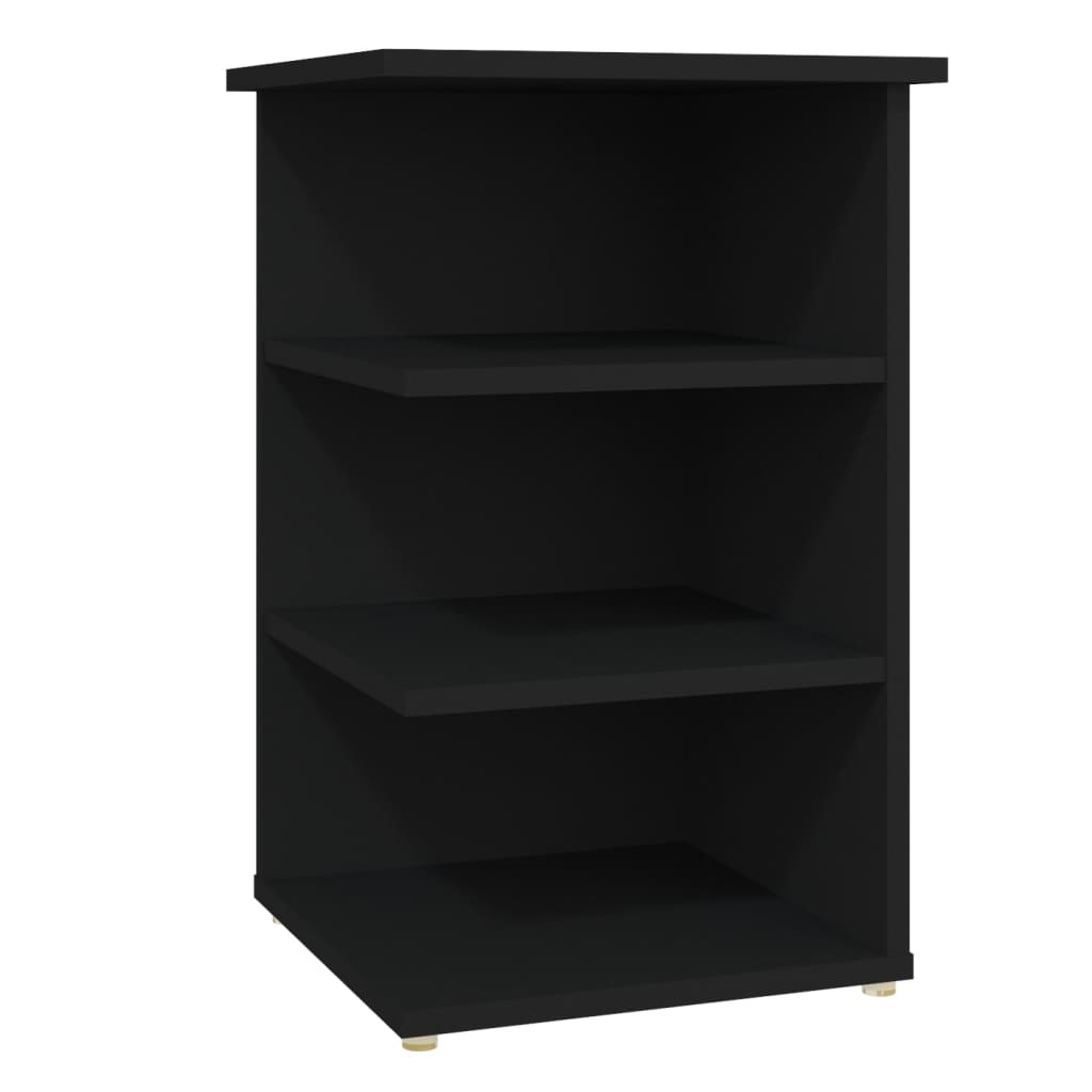 VidaXL Bijzetkast 35x35x55 cm spaanplaat zwart