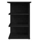 VidaXL Bijzetkast 35x35x55 cm spaanplaat zwart