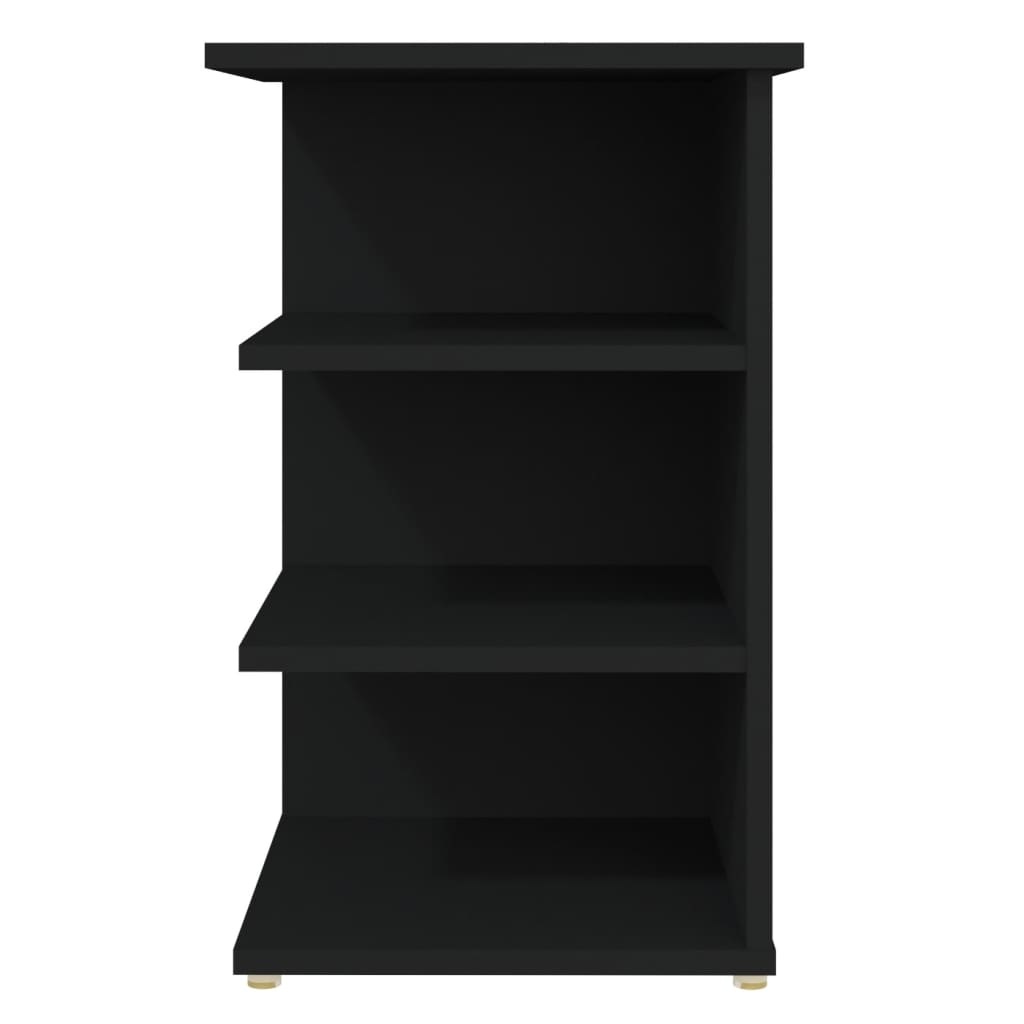 VidaXL Bijzetkast 35x35x55 cm spaanplaat zwart