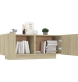 VidaXL Tv-meubel 100x35x40 cm spaanplaat sonoma eikenkleurig
