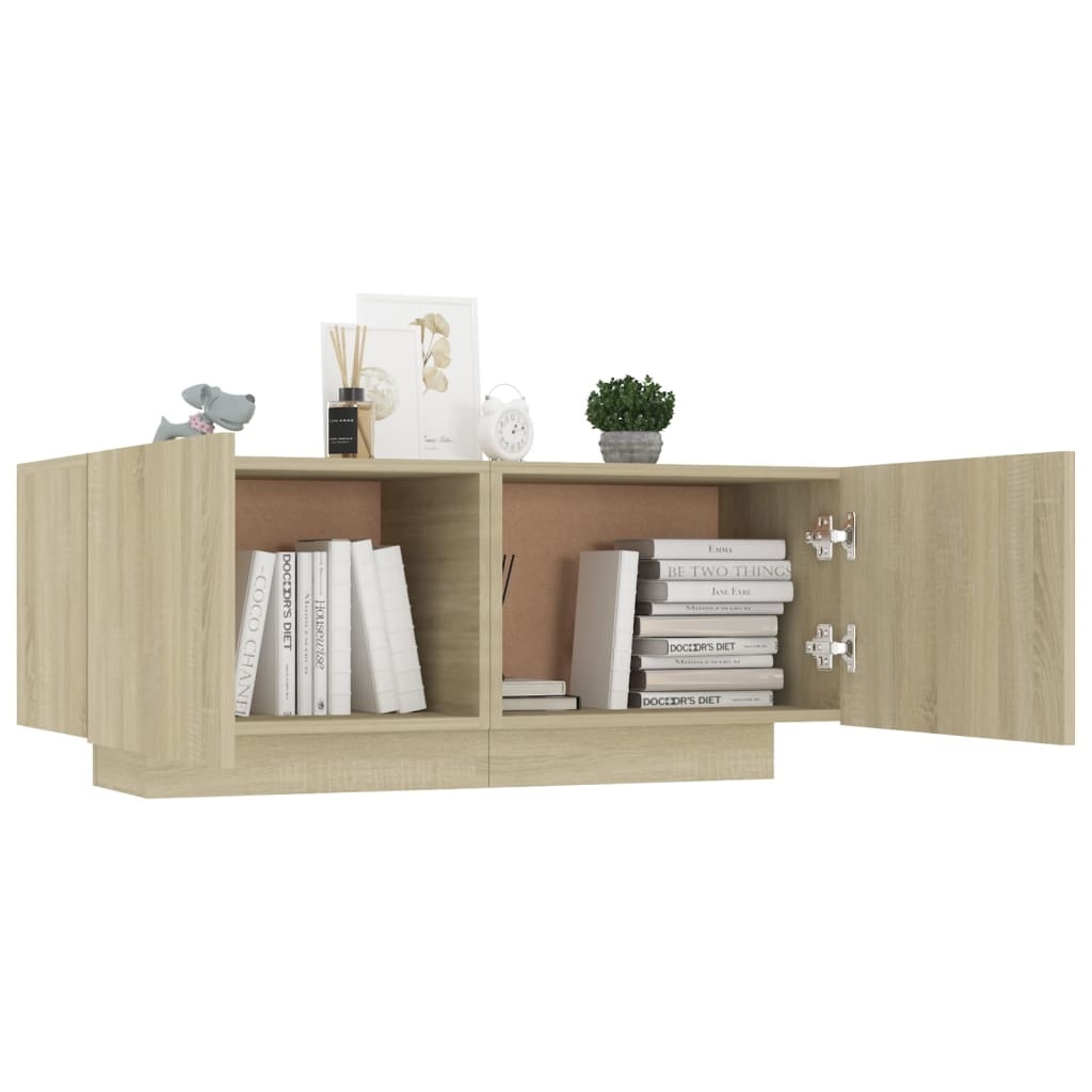 VidaXL Tv-meubel 100x35x40 cm spaanplaat sonoma eikenkleurig