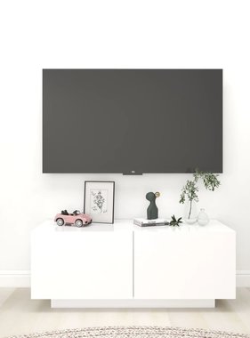 VidaXL Tv-meubel 100x35x40 cm bewerkt hout wit