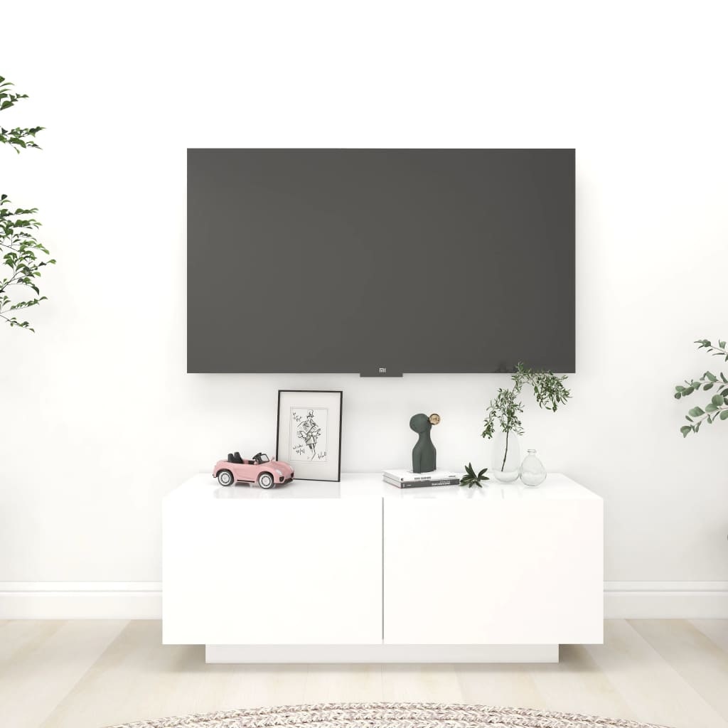 VidaXL Tv-meubel 100x35x40 cm bewerkt hout wit