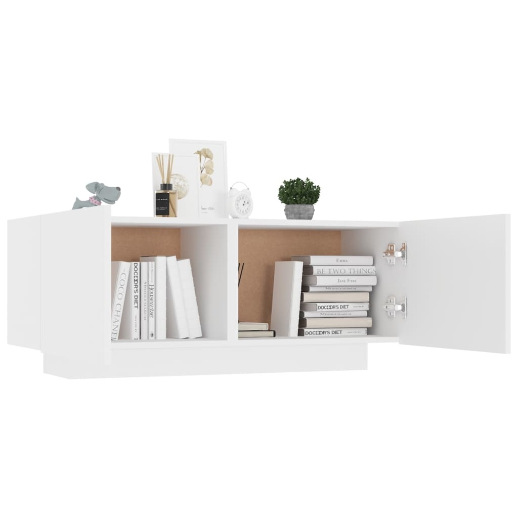 VidaXL Tv-meubel 100x35x40 cm bewerkt hout wit