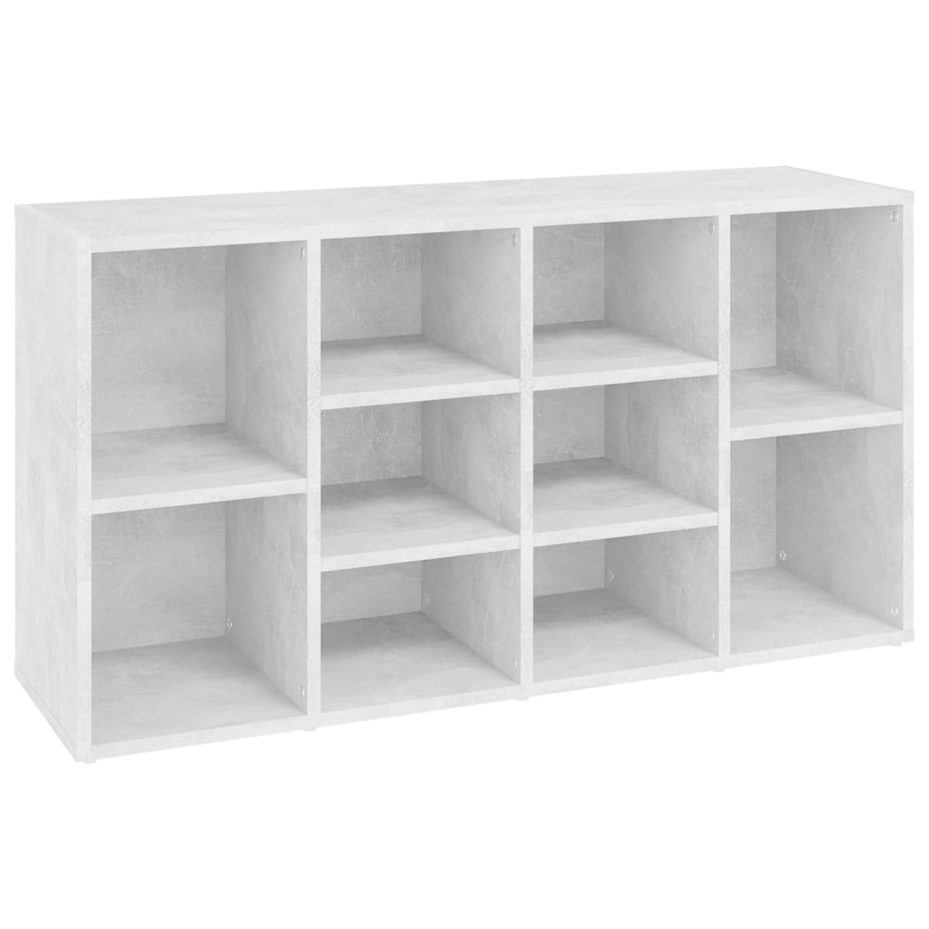 VidaXL Schoenenbank 103x30x54,5 cm spaanplaat betongrijs
