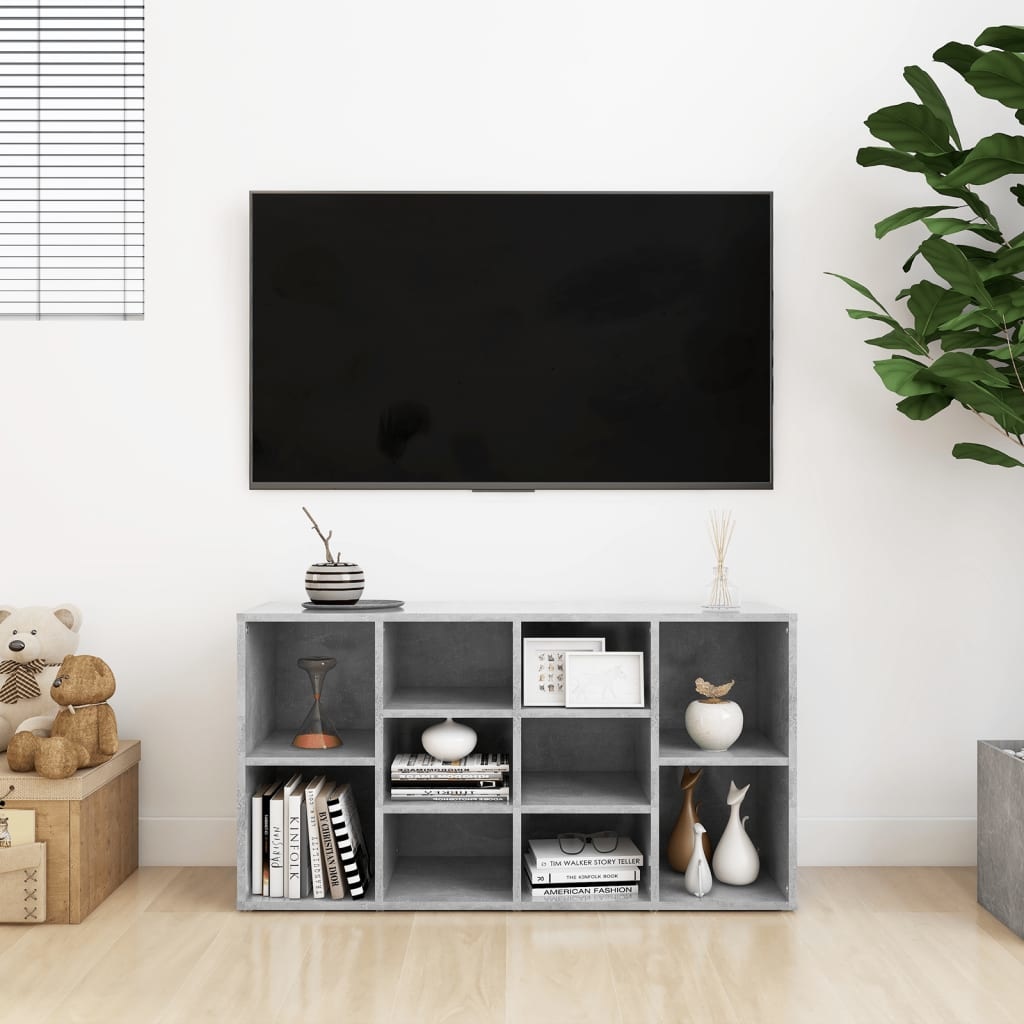 VidaXL Schoenenbank 103x30x54,5 cm spaanplaat betongrijs