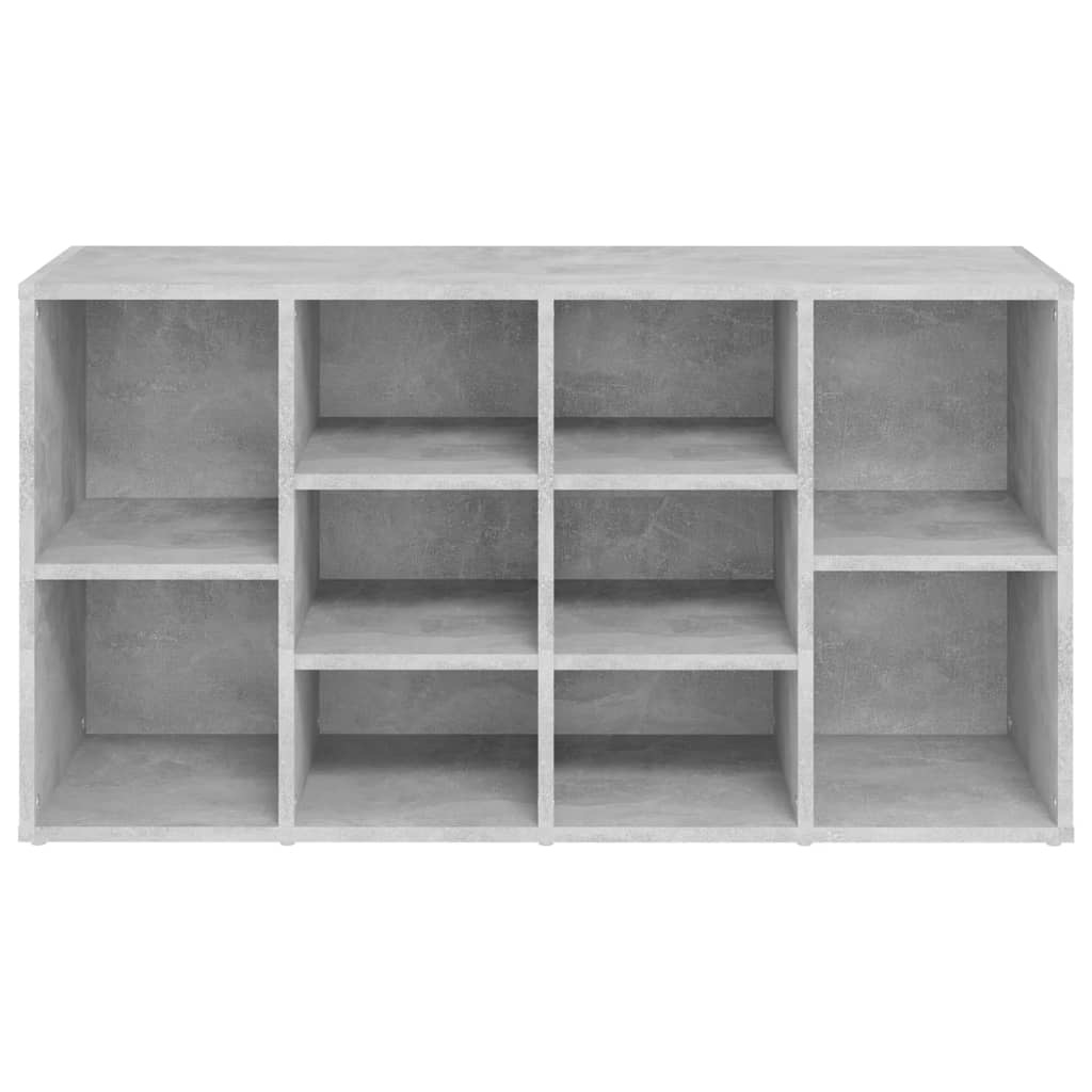 VidaXL Schoenenbank 103x30x54,5 cm spaanplaat betongrijs