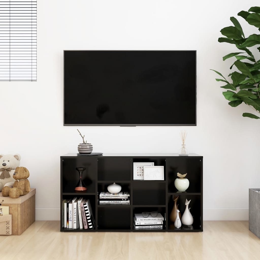 VidaXL Schoenenbank 103x30x54,5 cm spaanplaat zwart