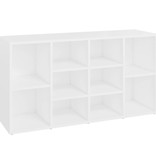 VidaXL Schoenenbank 103x30x54,5 cm bewerkt hout wit