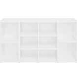 VidaXL Schoenenbank 103x30x54,5 cm bewerkt hout wit
