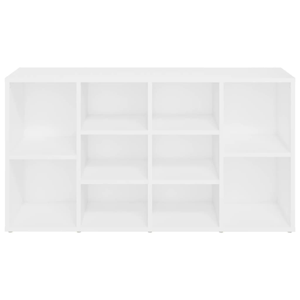 VidaXL Schoenenbank 103x30x54,5 cm bewerkt hout wit