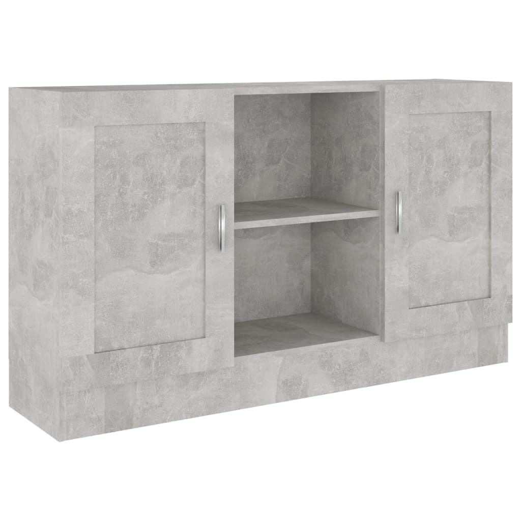VidaXL Dressoir 120x30,5x70 cm spaanplaat betongrijs