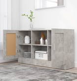 VidaXL Dressoir 120x30,5x70 cm spaanplaat betongrijs