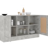 VidaXL Dressoir 120x30,5x70 cm spaanplaat betongrijs