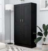VidaXL Boekenkast 82,5x30,5x150 cm spaanplaat zwart