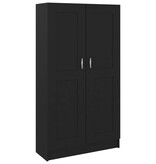 VidaXL Boekenkast 82,5x30,5x150 cm spaanplaat zwart