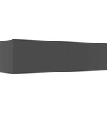 vidaXL Tv-meubel 120x30x30 cm bewerkt hout zwart