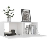 VidaXL Tv-meubel 80x30x30 cm bewerkt hout wit