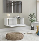 VidaXL Tv-meubel 80x30x30 cm bewerkt hout wit