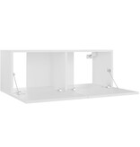VidaXL Tv-meubel 80x30x30 cm bewerkt hout wit