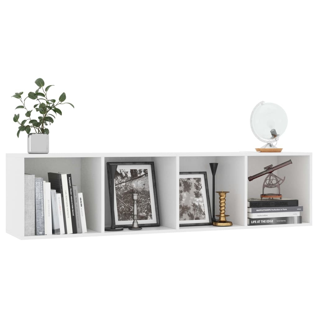 vidaXL Boekenkast/tv-meubel 143x30x36 cm wit