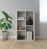 VidaXL Boekenkast/dressoir 50x25x80 cm spaanplaat wit