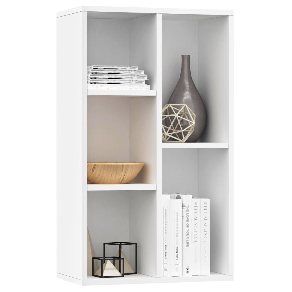 VidaXL Boekenkast/dressoir 50x25x80 cm spaanplaat wit