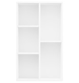 VidaXL Boekenkast/dressoir 50x25x80 cm spaanplaat wit