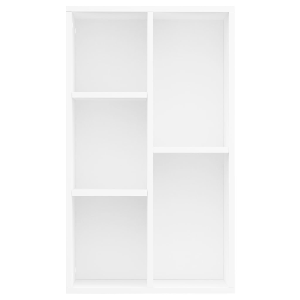 VidaXL Boekenkast/dressoir 50x25x80 cm spaanplaat wit