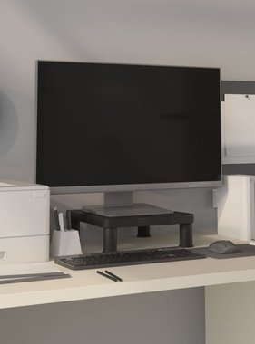 VidaXL Monitorstandaard 33,5x34x10,5 cm zwart
