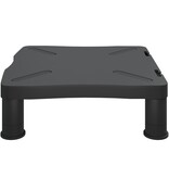 VidaXL Monitorstandaard 33,5x34x10,5 cm zwart