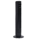 vidaXL Torenventilator met afstandsbediening en timer ø24x80 cm zwart