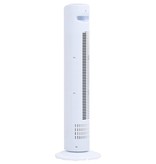 vidaXL Torenventilator met afstandsbediening en timer ø24x80 cm wit