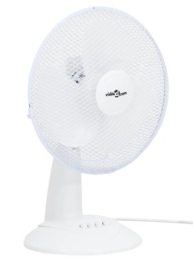 vidaXL Tafelventilator 3 snelheden 40 W 30 cm wit